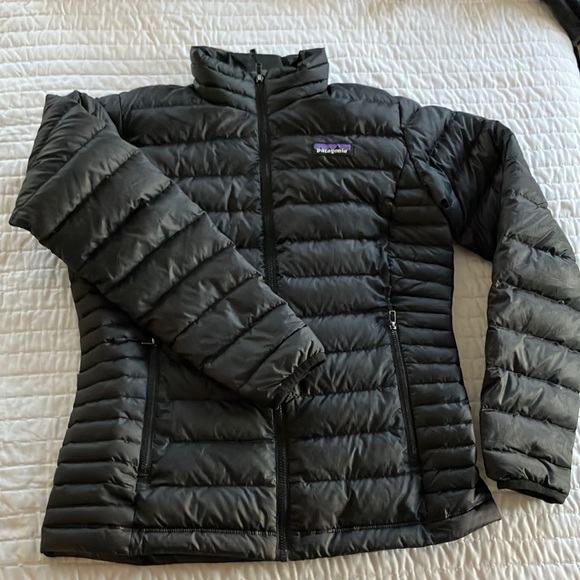 Patagonia Jackets & Coats Xs Patagonia Down Sweater Full Zip Jacket Puffer Black Poshmark